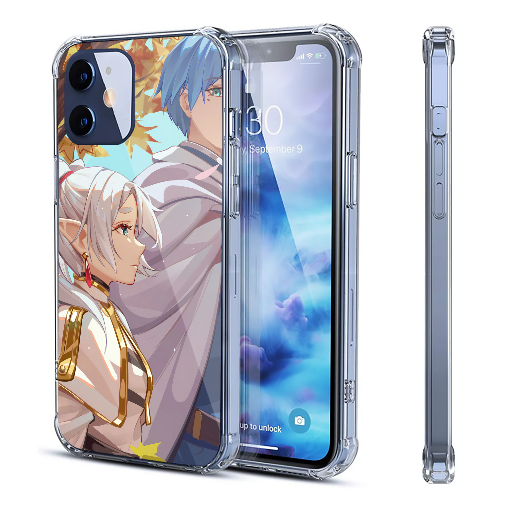 （画像用） 葬送のフリーレン Frieren 【iPhone 12シリーズ対応】透明スマホケース（クリアソフトケース）